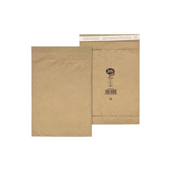 Jiffy Papierpolstertasche Jiffy® Nr. 4 mit Haftklebung Kraftpapier braun 100 St./Pack.