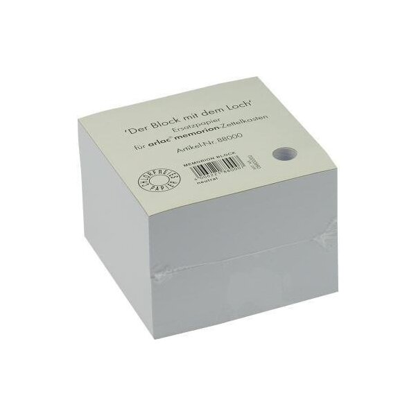 Arlac Zettelboxeinlage arlac memorion 10 x 10 cm (B x H) 90g/m² weiß 600 Bl.
