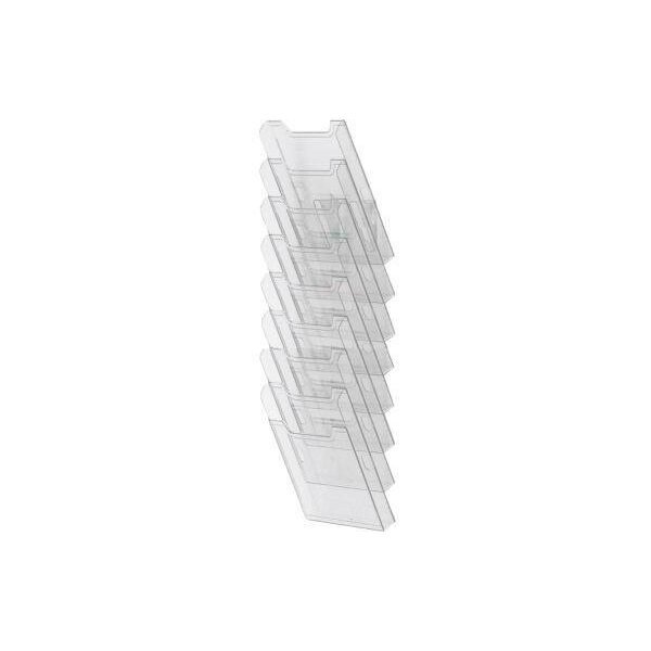 Exacompta Prospekthalter Exacompta Office 23,9 x 81,7 x 15,5 cm (B x H x T) DIN A4 Polystyrol kristall 8 Fächer