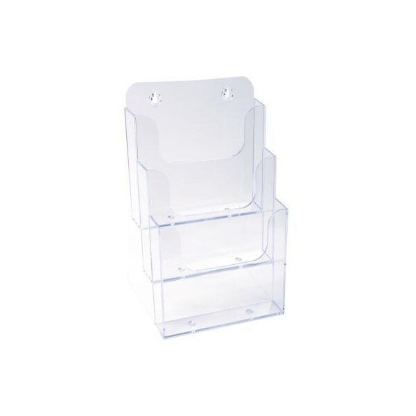 Exacompta Prospekthalter Exacompta Office Exacryl 18,1 x 28 x 15,4 cm (B x H x T) DIN A5 Polystyrol kristall 3 Fächer