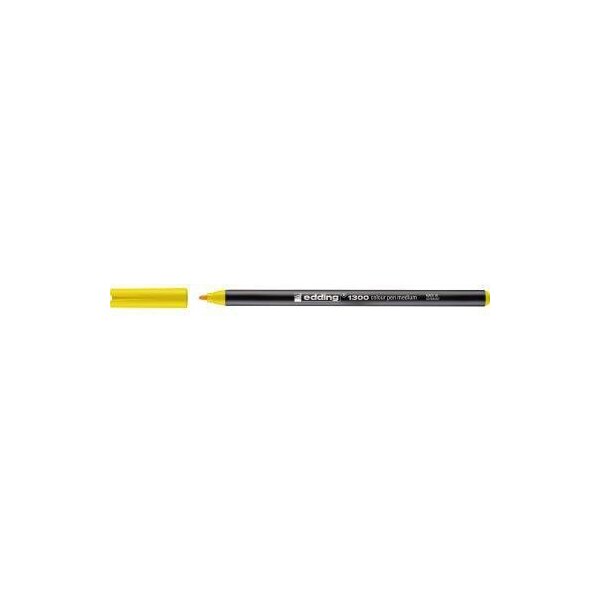 Edding Fasermaler edding 1300 colourpen 2mm gelb nicht auswaschbar