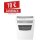 Leitz iq Aktenvernichter LEITZ IQ Office S P-4 Papier Heftklammern Büroklammern Partikelschnitt 14 Bl. (70 g/m²) weiß