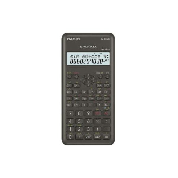Casio Schulrechner CASIO® FX-82MS 2nd edition 1 x 12-stellig 1 x 10+2-stellig schwarz