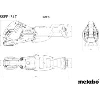 Metabo Akku-Säbelsäge SSEP 18 LT 18 V 32 mm 0 - 3000 min-¹