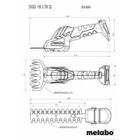 Metabo Akku-Strauch-/Grasschere SGS 18 LTX Q 18 V 20 cm