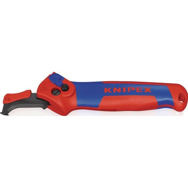 Knipex Abmantelungsmesser Gesamtlänge 146 mm mit Hakenklinge