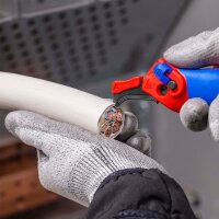 Knipex Abmantelungsmesser Gesamtlänge 146 mm mit Hakenklinge