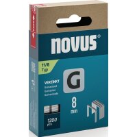 Novus Flachdrahtklammer G Typ 11 B10,6xL8mm Drahtbreite...