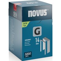 Novus Flachdrahtklammer G Typ 11 B10,6xL14mm Drahtbreite...