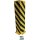 Gewa Schutzecke H800xL175/175mm L-Form Stahlblech schwarz/gelb VE = 1 Stück