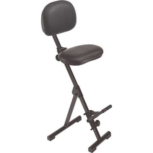 Mey Stehhilfe Kunstleder Sitzhöhenverstellung 540-900 mm Stahlrohr schwarz Klappgestell