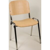 Bmv Stapelstuhl Buchenschichtholz Stahlrohr, oval...