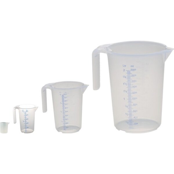 Hünersdorff Messkannenset Polypropylen transparent Griff offen