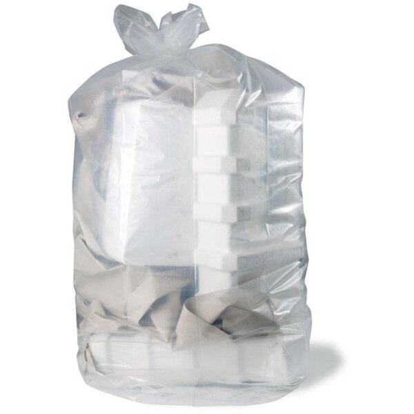 Transpak Abfallsack Premium Größe XXL Maße 1240+840x2500mm PE transparent Inhalt 2500l Stärke 100µ