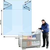 Transpak Seitenfaltensack Maße (B+SFxL)...