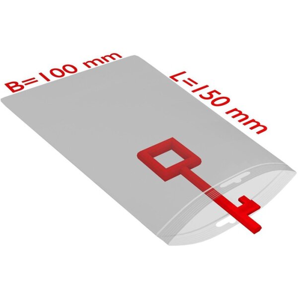 Druckverschlussbeutel m.Eurolochung TRANSPAK