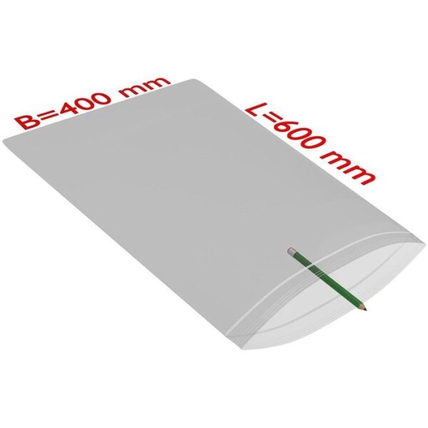 Transpak Druckverschlussbeutel Maße 400x600mm Stärke 90µ PE transparent