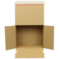 Transpak Automatikkarton 1-wellig Automatikboden Maße 260x220x130mm SK Qualtität 1.3B braun braun
