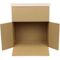 Transpak Automatikkarton 1-wellig Automatikboden Maße 310x230x81-160mm SK Qualtität 1.3B braun A4 braun