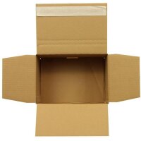 Transpak Automatikkarton 1-wellig Maße 230x160x120mm SK Qualität 1.30 B weiß Fefco 0713