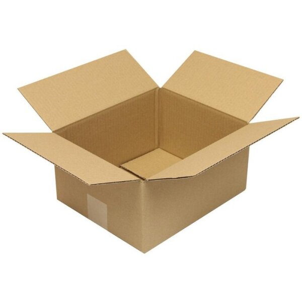 Transpak Faltkarton 1-wellig Höhenrillung Maße 270x220x130mm Qualität 1.20 B braun braun