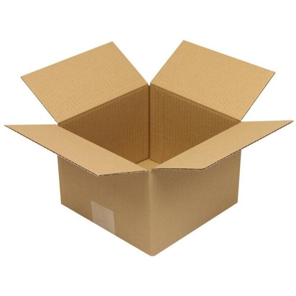 Transpak Faltkarton 1-wellig Höhenrillung Maße 200x200x140mm Qualität 1.10 B braun braun