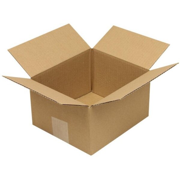 Transpak Faltkarton 1-wellig Höhenrillung Maße 200x200x80mm Qualität 1.20 B braun braun