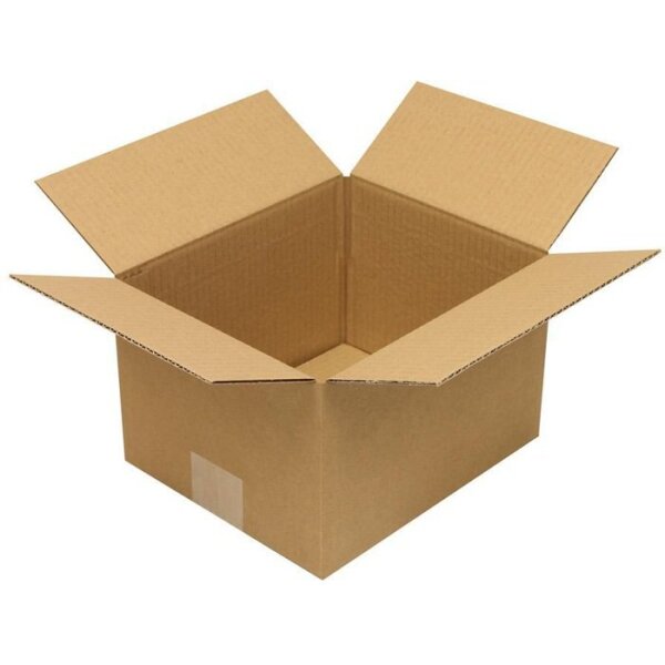 Transpak Faltkarton 1-wellig Höhenrillung Maße 230x190x140mm C5 Qualität 1.20 B braun braun