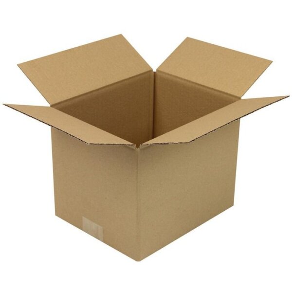 Transpak Faltkarton 1-wellig Höhenrillung Maße 250x200x200mm Qualität 1.20 B braun braun