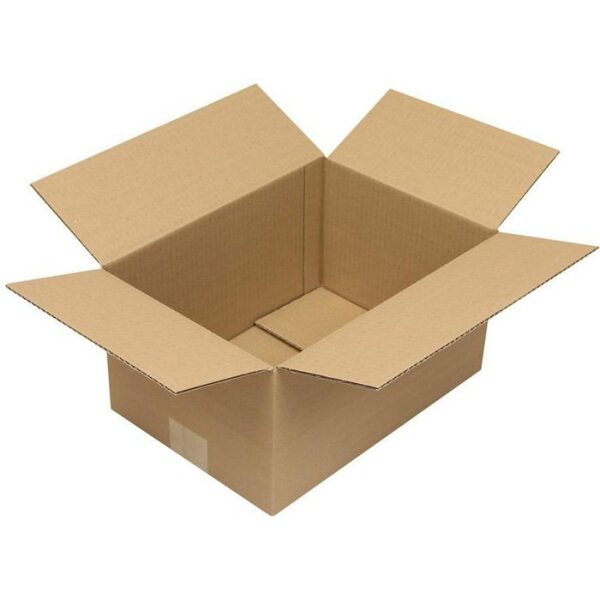 Transpak Faltkarton 1-wellig Höhenrillung Maße 305x215x160mm A4 Qualität 1.20 B braun braun