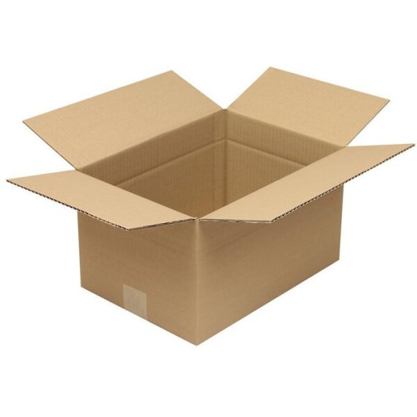 Transpak Faltkarton 1-wellig Höhenrillung Maße 350x250x200mm C4 Qualität 1.20 C braun braun
