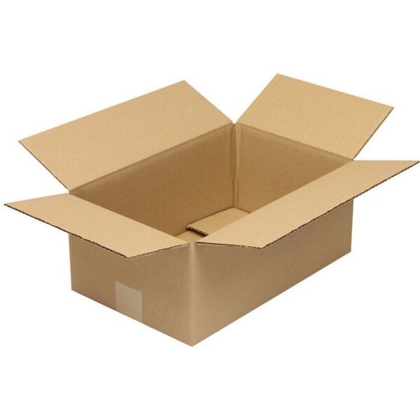 Transpak Faltkarton 1-wellig Höhenrillung Maße 350x230x140mm C4 Qualität 1.20 C braun braun