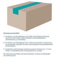 Transpak Gefahrgutkarton 4-fach Zulassung 2-wellig Maße 390x390x430mm L Inhalt 65l