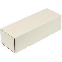 Transpak Klappschachtel 1-wellig Maße 308x112x80mm Qualität 1.20 B weiß weiss