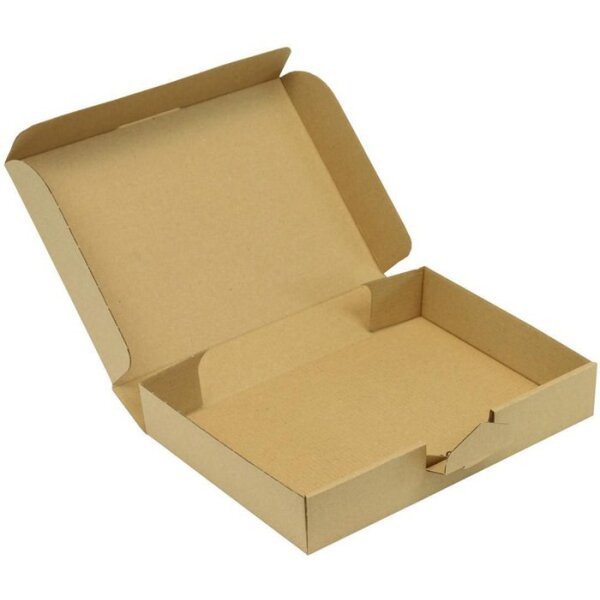 Transpak Klappschachtel 1-wellig Maße 250x180x43mm C5 1.2E braun Steckverschluss braun