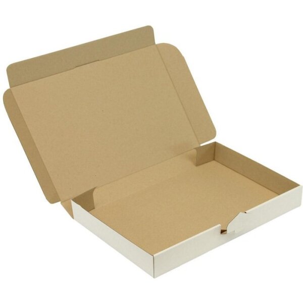 Transpak Klappschachtel 1-wellig Maße 338x230x42mm C4 1.2E weiß Steckverschluss weiss