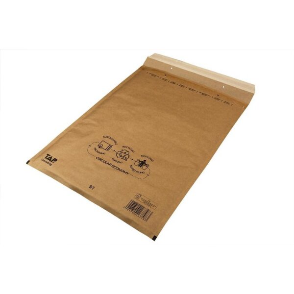 Transpak Luftpolsterversandtasche Innenmaß 300x445mm braun SK-Verschluss LxBmm