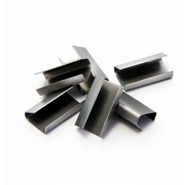 Transpak Metallverschlusshülse f.Bandbreite 16mm verzinkt glatt verzinkt
