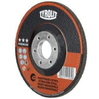 Tyrolit Schruppscheibe PREMIUM D125xS4mm Körnung 30 gekröpft Bohrung 22,23 mm