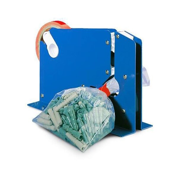 Transpak Beutelverschlussgerät Verschluss m.Klebeband blau