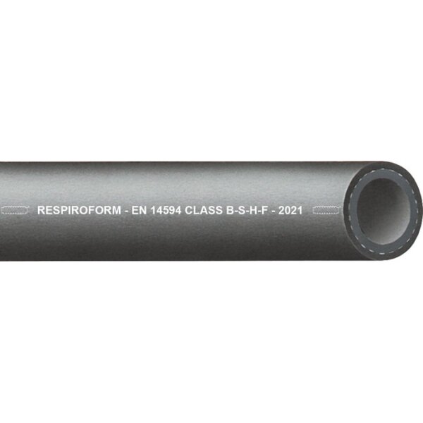 Teguma Kunststoff Pressluftschlauch RESPIROFORM Innen-Ø 9,5 mm Außen-Ø 16,0 mm Länge 50 m Schwarz