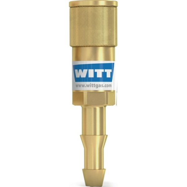 Witt Schlauchkupplung SK 100-1, SK 100-2 Sauerstoff 6,3 mm Körper