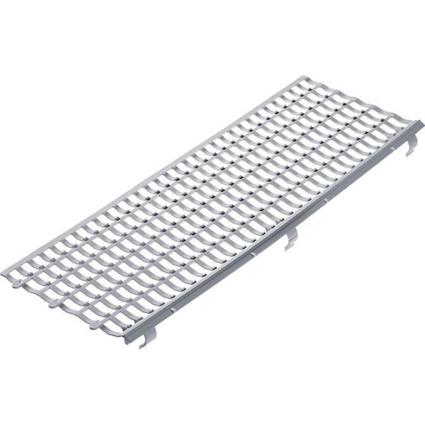 Protektor Laubfanggitter Breite 100 - 150 mm Länge 1 m grau