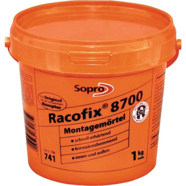 Sopro Montagemörtel Racofix® 8700 1:3 Raumteile (Wasser/Mörtel) 1 kg Eimer