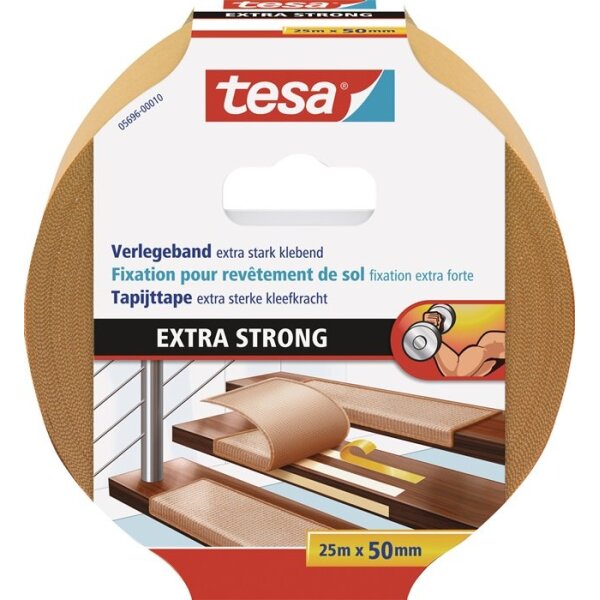 Tesa Verlegeband 5696 Länge 25 m Breite 50 mm Rolle