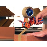 Tesa Verpackungsklebeband PVC tesapack® 4124 chamois Länge 66 m Breite 50 mm Rolle