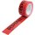 Transpak Warnklebeband PP Gesperrt Länge 66 m, Breite 50 mm rot Rolle