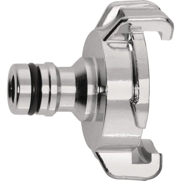 Geka Übergangsstück GEKA plus Messing verchromt Klaue und Stecker