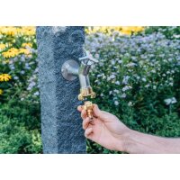 Geka Übergangsstück GEKA plus Messing verchromt Klaue und Stecker