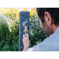 Geka Übergangsstück GEKA plus Messing verchromt Klaue und Stecker